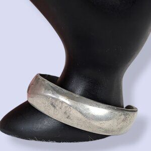 V. Kirk Pewter Etched Geometric Cuff Bracelet